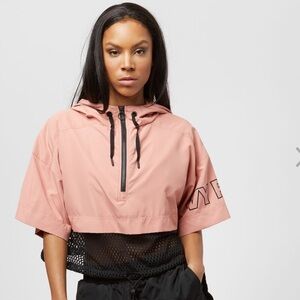 Ivy Park Mesh Hem Panel cropped hoodie- Size S